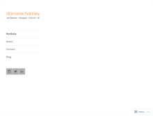 Tablet Screenshot of daniellehadley.com